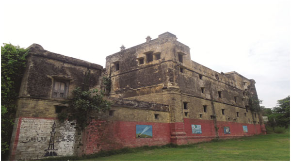 The exterior of the four-storey Bedi Palace.