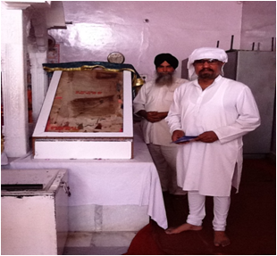 Tikka Brijinder Singh Bedi on a recent visit to Chola Sahib. He visited DBN with Baba Pritpal Singh Bedi and Rupinder Singh Bedi